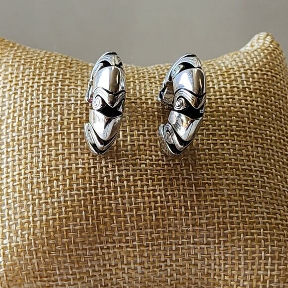 Brighton Scrolled 1/2 Hoop Earrings‎ - Picture 5 of 6